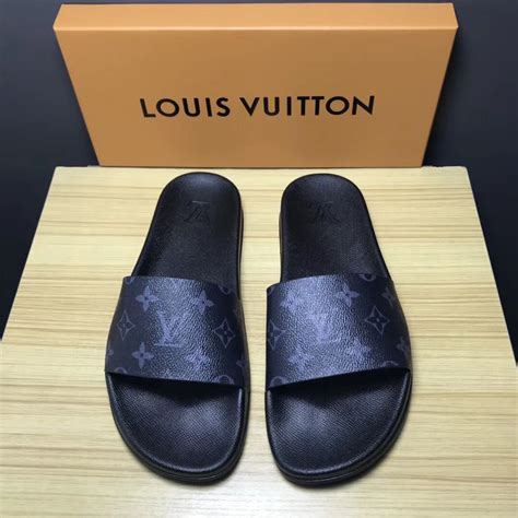 men louis vuitton slides|louis vuitton slippers for men.